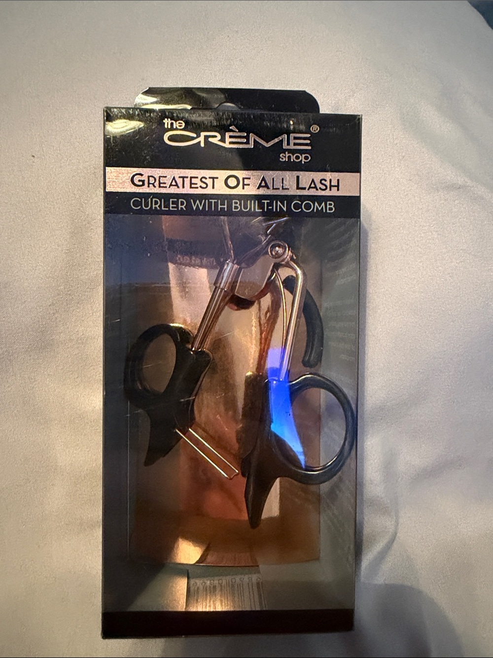 The Creme Shop Black Eyelash Curler with Built-In Comb — Greatest Of All Lash